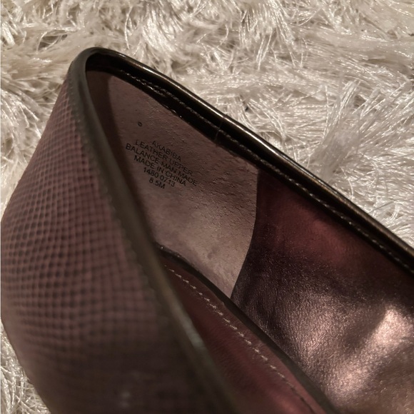Make offer! NWOT Anne Klein Brown leather Wedge Bronze Gold Accent 8.5 M 2" heel - Picture 9 of 10
